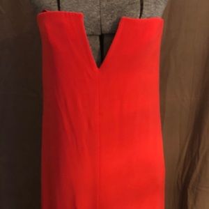 Summer red gown deep double v maxi bc bgbg